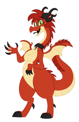 Size: 4922x7590 | Tagged: safe, artist:aleximusprime, derpibooru import, oc, oc only, oc:starr, oc:sterrdergon, dragon, christianity, cross, cross necklace, crucifix, dragon oc, dragoness, dragonsona, female, forked tongue, g4 style, gift art, hair, jewelry, necklace, non-pony oc, simple background, small wings, solo, transparent background, waving, wings