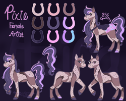 Size: 2452x1963 | Tagged: safe, artist:azira faerinx, derpibooru import, oc, oc only, reference sheet, wild manes