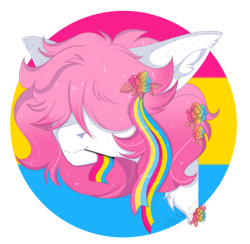 Size: 1067x1041 | Tagged: safe, derpibooru import, oc, oc:clumsy von heim, original species, pony, undead, vampire, vampony, closed species, pansexual pride flag, pride, pride flag