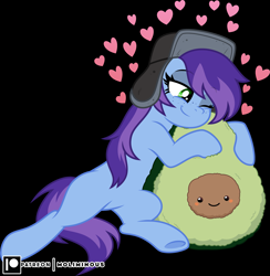 Size: 4387x4500 | Tagged: safe, artist:clubvixen, derpibooru import, oc, oc:cher nobyl, pony, avocado, food