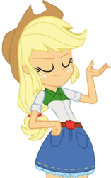 Size: 749x1194 | Tagged: safe, derpibooru import, edit, edited screencap, editor:homersimpson1983, screencap, applejack, equestria girls, g4, background removed, female, needs more jpeg, not a vector, solo