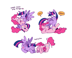 Size: 771x626 | Tagged: safe, artist:driftwoodpony, derpibooru import, pinkie pie, twilight sparkle, twilight sparkle (alicorn), alicorn, earth pony, pony, g4, boop, duo, duo female, female, giggling, heart, laughing, lesbian, mare, noseboop, open mouth, open smile, shipping, simple background, smiling, twinkie, white background