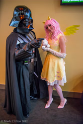 Size: 4912x7360 | Tagged: safe, artist:washuotaku, derpibooru import, fluttershy, human, g4, absurd resolution, clothes, cosplay, costume, darth vader, escapist expo, high heels, irl, irl human, photo, shoes, star wars