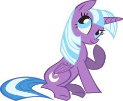 Size: 692x570 | Tagged: safe, alternate version, derpibooru import, edit, twilight sparkle, twilight sparkle (alicorn), twilight twinkle, alicorn, pony, g3, g4, alternate hair color, concept art, female, hoof on chin, leak, mare, png, raised hoof, raised leg, recolor, show bible, simple background, sitting, smart pony, solo, thinking, transparent background, vector, wings, 🤔