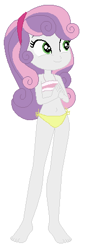 Size: 163x462 | Tagged: safe, artist:jacob-van-antwerp, derpibooru import, sweetie belle, equestria girls, g4, base used, belly, belly button, bikini, clothes, female, simple background, solo, swimsuit, white background