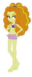 Size: 260x625 | Tagged: safe, artist:jacob-van-antwerp, derpibooru import, adagio dazzle, equestria girls, g4, base used, belly, belly button, bikini, clothes, female, simple background, solo, swimsuit, white background