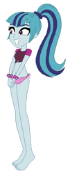 Size: 222x550 | Tagged: safe, artist:jacob-van-antwerp, derpibooru import, sonata dusk, equestria girls, g4, base used, belly, belly button, bikini, clothes, female, simple background, solo, swimsuit, white background