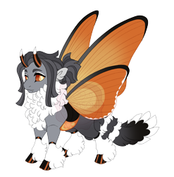 Size: 3605x3652 | Tagged: safe, artist:gigason, derpibooru import, oc, oc:kalmii, changedling, changeling, orange changeling, simple background, solo, transparent background