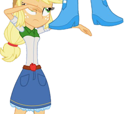 Size: 2734x2520 | Tagged: safe, derpibooru import, edit, edited screencap, editor:homersimpson1983, screencap, applejack, pinkie pie, human, equestria girls, g4, background removed, boots, duo, duo female, female, high heel boots, not a vector, shoes