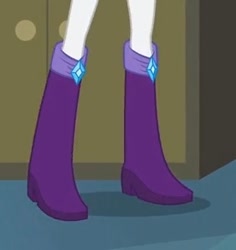 Size: 276x292 | Tagged: safe, derpibooru import, screencap, rarity, equestria girls, g4, boots, legs, pictures of legs, shoes, solo