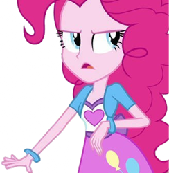 Size: 2460x2520 | Tagged: safe, derpibooru import, edit, edited screencap, editor:homersimpson1983, screencap, pinkie pie, human, equestria girls, g4, background removed, female, not a vector, simple background, solo, transparent background