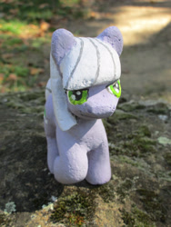 Size: 2190x2920 | Tagged: safe, alternate version, artist:malte279, derpibooru import, part of a set, limestone pie, earth pony, pony, g4, animated, concrete, craft, female, mare, outdoors, sculpture, solo, ytong