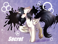 Size: 3058x2314 | Tagged: safe, artist:2pandita, derpibooru import, oc, oc only, alicorn, bat pony, bat pony alicorn, pony, abstract background, bat wings, gradient background, horn, male, solo, stallion, wings