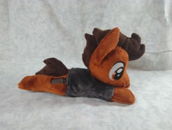 Size: 4096x3072 | Tagged: safe, artist:bluedragonflyplush, derpibooru import, earth pony, pony, all time low, clothes, commission, irl, lying down, male, photo, plushie, ponified, prone, rian dawson, shirt, solo, species swap, stallion, t-shirt