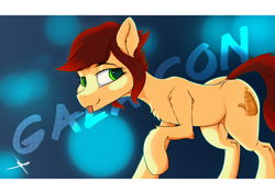 Size: 7016x4961 | Tagged: safe, artist:bluishdraft, derpibooru import, oc, oc only, oc:canni soda, earth pony, pony, female, galacon, mare, solo