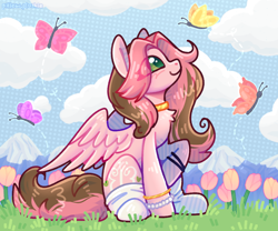 Size: 1200x1000 | Tagged: safe, artist:pillow.plushie, derpibooru import, oc, oc only, pegasus, pony, art trade, female, full body, mare