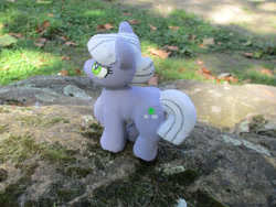 Size: 2298x1724 | Tagged: safe, alternate version, artist:malte279, derpibooru import, part of a set, limestone pie, earth pony, pony, g4, animated, concrete, craft, female, mare, outdoors, sculpture, solo, ytong