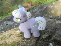 Size: 2307x1731 | Tagged: safe, alternate version, artist:malte279, derpibooru import, part of a set, limestone pie, earth pony, pony, g4, animated, concrete, craft, female, mare, outdoors, sculpture, solo, ytong