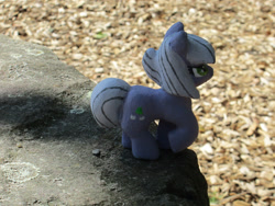 Size: 2609x1957 | Tagged: safe, alternate version, artist:malte279, derpibooru import, part of a set, limestone pie, earth pony, pony, g4, animated, concrete, craft, female, mare, outdoors, sculpture, solo, ytong