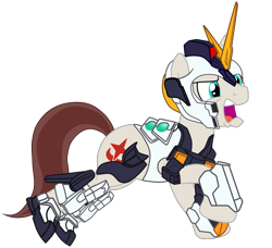 Size: 1985x1813 | Tagged: safe, artist:gmaplay, derpibooru import, oc, oc:stardust memory, pony, unicorn, angry, armor, glowing, glowing horn, gundam, horn, magic, nu gundam, royal guard, royal guard armor, simple background, solo, transparent background