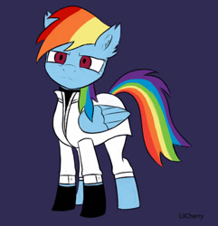 Size: 878x911 | Tagged: safe, artist:lilcherry02, derpibooru import, rainbow dash, pegasus, pony, solo