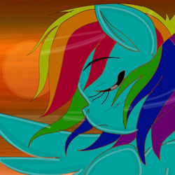 Size: 894x894 | Tagged: safe, artist:pinkamenademonpie, derpibooru import, rainbow dash, pegasus, pony, solo