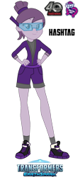 Size: 780x1732 | Tagged: safe, artist:robertsonskywa1, derpibooru import, human, equestria girls, g4, breasts, equestria girls-ified, female, hand on hip, hashtag malto, new outfit, photo, simple background, solo, sunglasses, transformers, transformers earthspark, transparent background