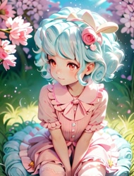 Size: 716x944 | Tagged: safe, ai content, derpibooru import, generator:seaart.ai, machine learning generated, cozy glow, human, clothes, humanized, outdoors, prompter:lavender tea, skirt, solo