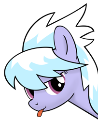 Size: 1076x1324 | Tagged: safe, artist:., derpibooru exclusive, derpibooru import, cloudchaser, pegasus, pony, g4, :p, bust, female, head only, looking at you, mare, portrait, simple background, solo, tongue, tongue out, transparent background