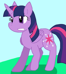 Size: 833x937 | Tagged: safe, artist:cmara, derpibooru import, twilight sparkle, twilight sparkle (alicorn), alicorn, g4, female, outdoors, solo