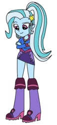 Size: 271x587 | Tagged: safe, artist:equestriagirlsplayingintherain, artist:trixiedusk09, derpibooru import, sonata dusk, equestria girls, g4, boots, clothes, high heel boots, hoodie, shirt, shoes, simple background, skirt, solo, white background