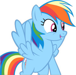 Size: 7026x6948 | Tagged: safe, artist:retroponybro, derpibooru import, rainbow dash, pegasus, pony, g4, female, inkscape, mare, simple background, solo, transparent background, vector