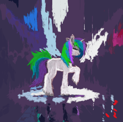 Size: 1761x1737 | Tagged: safe, artist:minecake, derpibooru import, oc, oc only, oc:cake sparkle, unicorn, horn, impressionism, modern art, solo