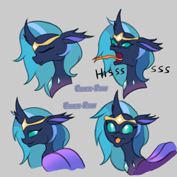 Size: 2997x2997 | Tagged: safe, artist:cookie-ruby, derpibooru import, oc, oc only, oc:circe, changedling, changeling, changedling oc, changeling oc, doodle, ponysona, solo