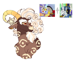 Size: 1280x1077 | Tagged: safe, artist:malinraf1615, derpibooru import, discord, star swirl the bearded, oc, hybrid, bust, parent:discord, parent:star swirl the bearded, portrait, simple background, transparent background