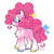 Size: 2048x2048 | Tagged: safe, artist:3ggmilky, derpibooru import, pinkie pie, earth pony, pony, g4, alternate accessories, alternate design, alternate hairstyle, alternate tailstyle, blue bow, bow, chest fluff, colored belly, colored hooves, colored muzzle, colored pinnae, curly hair, curly mane, curly tail, eye markings, eyelashes, female, gradient legs, hooves, leg markings, mare, mismatched hooves, missing cutie mark, multicolored hooves, no catchlights, no pupils, pale belly, pale muzzle, profile, redesign, shiny mane, shiny tail, side view, signature, simple background, smiling, solo, sprinkles in mane, sprinkles in tail, standing, tail, tail bow, tied mane, white background, white belly