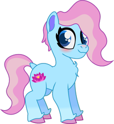 Size: 742x808 | Tagged: safe, artist:prixy05, derpibooru import, lotus blossom, earth pony, pony, series:magic forest, female, filly, foal, mare, simple background, solo, transparent background, vector