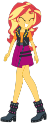 Size: 1448x3728 | Tagged: safe, artist:gmaplay, derpibooru import, sunset shimmer, a fine line, better together, equestria girls, g4, cute, shimmerbetes, simple background, smiling, solo, transparent background