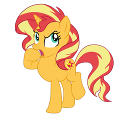 Size: 1900x1839 | Tagged: safe, artist:gmaplay, derpibooru import, sunset shimmer, unicorn, equestria girls, g4, spring breakdown, cute, equestria girls specials, horn, shimmerbetes, simple background, solo, transparent background