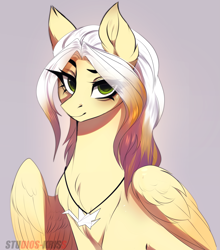 Size: 3683x4192 | Tagged: safe, artist:krissstudios, derpibooru import, oc, pegasus, pony, bust, female, mare, portrait, simple background, solo