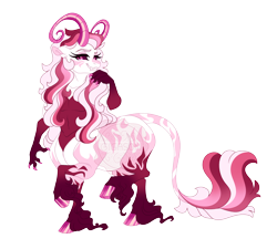 Size: 5100x4600 | Tagged: safe, artist:gigason, derpibooru import, oc, oc only, oc:lucia, centaur, hybrid, taur, female, interspecies offspring, offscreen character, offspring, parent:fleur-de-lis, parent:lord tirek, simple background, solo, transparent background