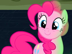 Size: 784x590 | Tagged: safe, derpibooru import, screencap, pinkie pie, daring done?, g4, cropped, solo