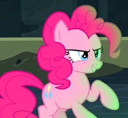 Size: 600x554 | Tagged: safe, derpibooru import, screencap, pinkie pie, daring done?, g4, cropped, solo