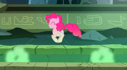 Size: 782x430 | Tagged: safe, derpibooru import, screencap, pinkie pie, daring done?, g4, solo