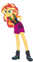 Size: 2466x4561 | Tagged: safe, artist:gmaplay, derpibooru import, sunset shimmer, equestria girls, g4, cute, hand on hip, shimmerbetes, solo, sunset shimmer day