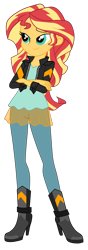 Size: 1608x4570 | Tagged: safe, artist:gmaplay, derpibooru import, sunset shimmer, equestria girls, g4, mirror magic, bedroom eyes, equestria girls specials, solo