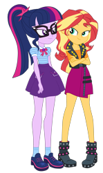 Size: 2914x4900 | Tagged: safe, artist:gmaplay, derpibooru import, sci-twi, sunset shimmer, twilight sparkle, better together, equestria girls, g4, rollercoaster of friendship, equestria girls specials, solo, sunset shimmer day