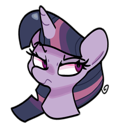 Size: 831x893 | Tagged: safe, artist:kindakismet, derpibooru import, mean twilight sparkle, alicorn, pony, g4, the mean 6, angry, bust, portrait, simple background, solo, transparent background