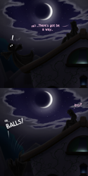 Size: 1500x3000 | Tagged: safe, artist:drxii, derpibooru import, berry punch, berryshine, oc, oc:ipsywitch, pony, g4, ask, clothes, dialogue, drunk, female, moon, night, night sky, robe, sky, tumblr