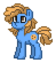 Size: 196x220 | Tagged: safe, derpibooru import, oc, oc only, oc:blue cookie, earth pony, pony, digital art, earth pony oc, looking up, male, messy mane, pixel art, pony town, simple background, solo, stallion, transparent background